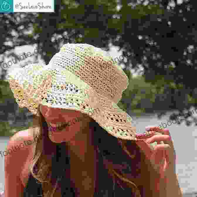 A Delicate And Sun Protective Intricate Lace Sun Hat In A Soft Beige Yarn. Hat Crochet Ideas To Do: Beautiful And Stunning Hat Pattern For Crochet Lovers