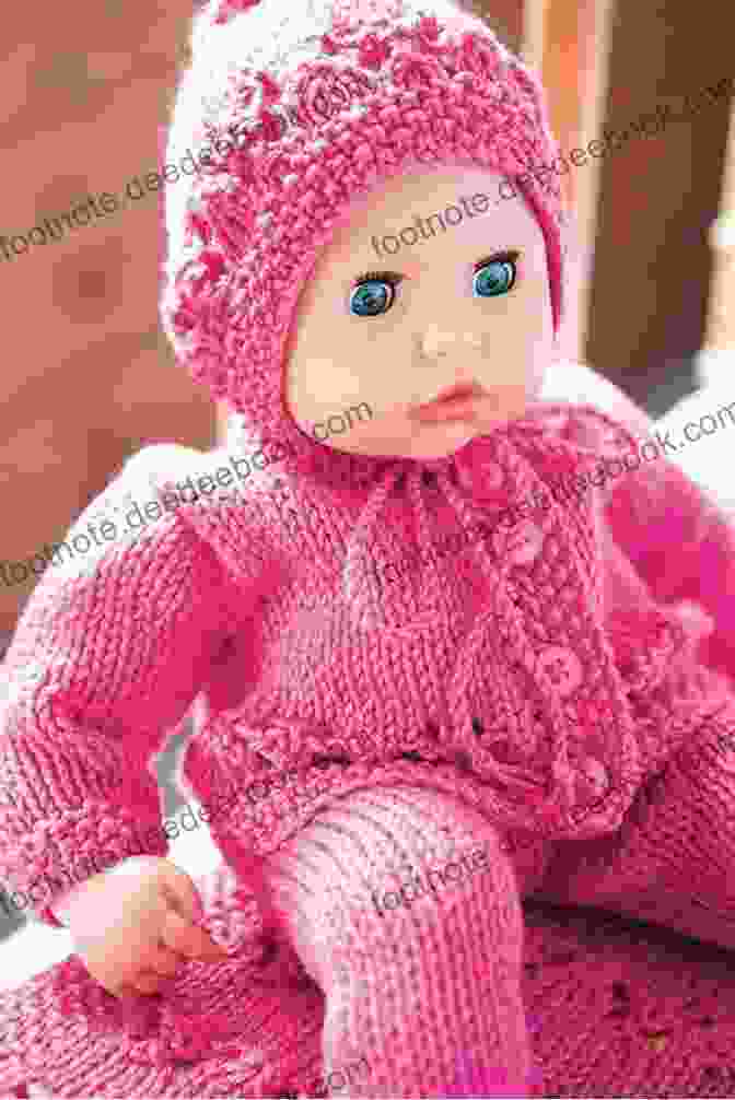 A Handmade Doll Wearing A Knitted Dress, Hat, And Shoes Knitted Dolls: Handmade Toys With A Designer Wardrobe Knitting Fun For The Child In All Of Us