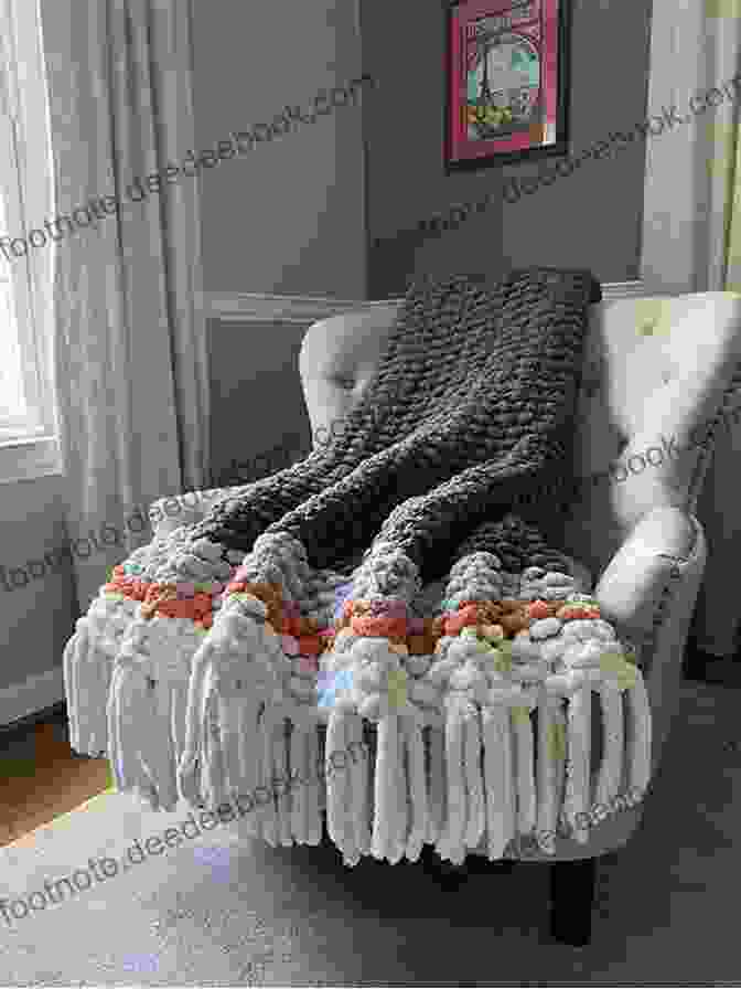 A Knitted Blanket Featuring A Cozy And Textured Pattern From Emma's Yarn Brave New Knits: 26 Projects And Personalities From The Knitting Blogosphere