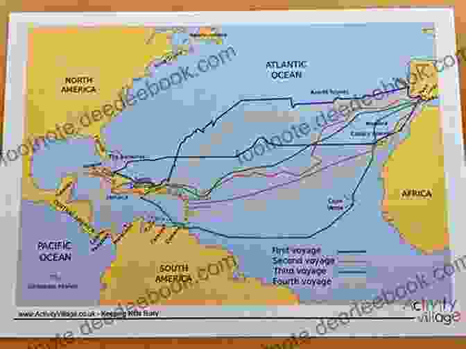 A Map Of The Americas, With Lines Tracing The Voyages Of Christopher Columbus And Fidel Castro Cuba: From Columbus To Castro And Beyond Fifth Edition Revised