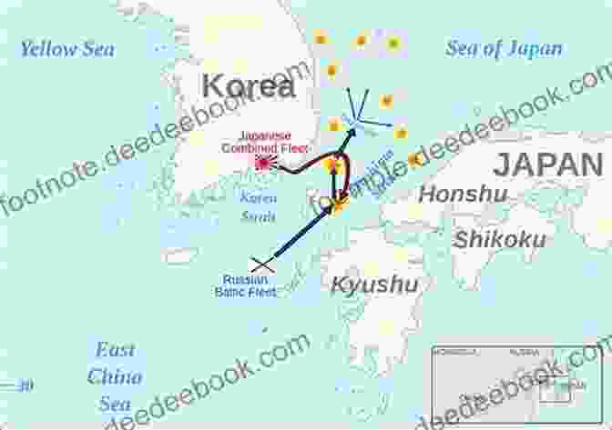 A Map Showing The Location Of The Straits Of Tsushima The Straits Of Tsushima: An Action Packed Historical Military Adventure (Marcus Baxter Naval Thrillers 1)