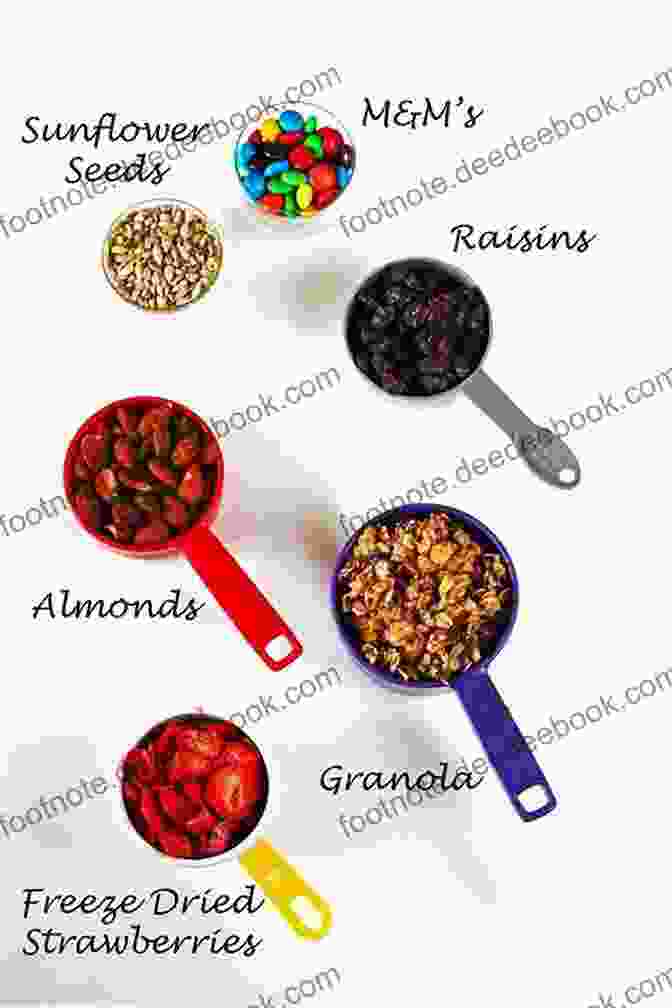 A Vibrant Array Of Trail Mix Ingredients Scattered On A Wooden Surface, Ready For The Camino De Santiago Pilgrimage. Trail Mix: 920 Km On The Camino De Santiago