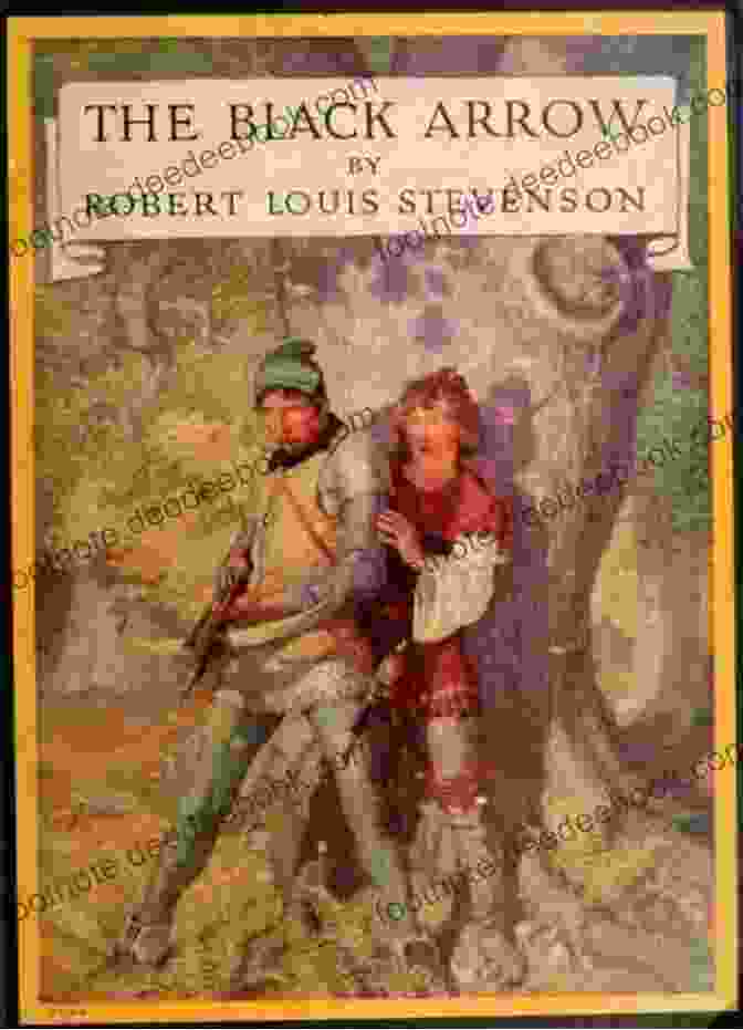 An Illustration From The Black Arrow Illustrated, Depicting Richard Shelton And Joanna Sedley Riding Through The Forest. The Black Arrow Illustrated: A Tale Of Two Roses