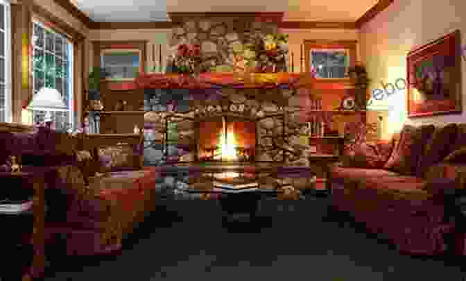 Cozy Living Room With Fireplace And Panoramic Views At Cariad Cove Coming Home To Cariad Cove: An Emotional And Uplifting Romance (Cariad Cove Village 1)