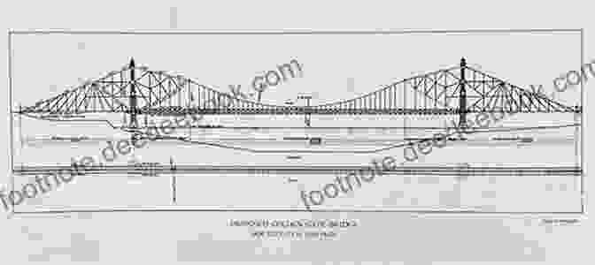 Original Sketch Of The Golden Gate Bridge Concept, Drawn By Joseph B. Strauss In 1929. Historic Photos Of The Golden Gate Bridge
