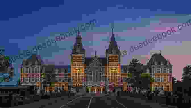 The Rijksmuseum Is One Of The Most Famous Museums In The World. This Photo Shows The Exterior Of The Museum, Which Houses A Vast Collection Of Dutch Art. Amsterdam Travel Guide With 100 Landscape Photos