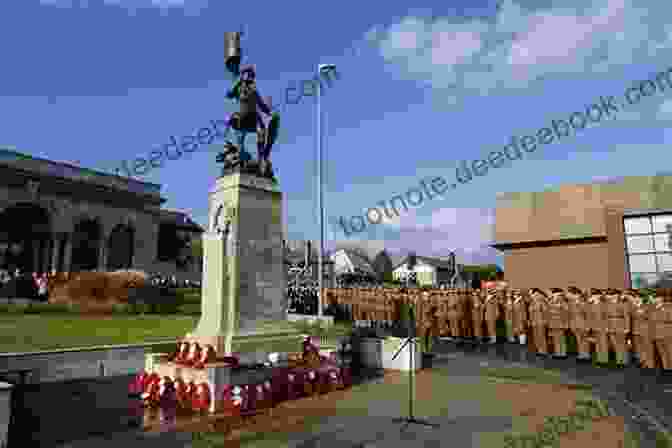 Veterans Gathering At The Maidstone War Memorial From Monte Cassino To Maidstone